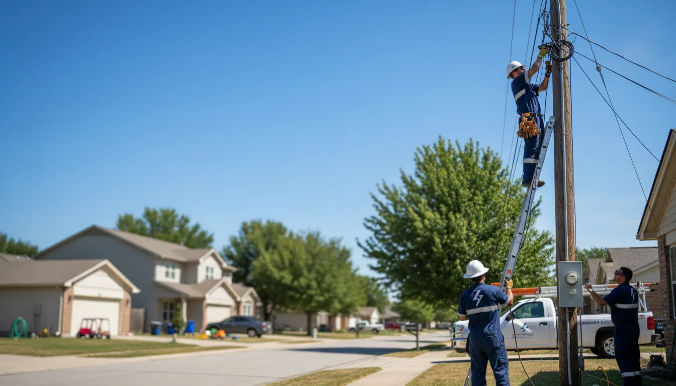 Residential electrician providing installation services in Electric City, WA